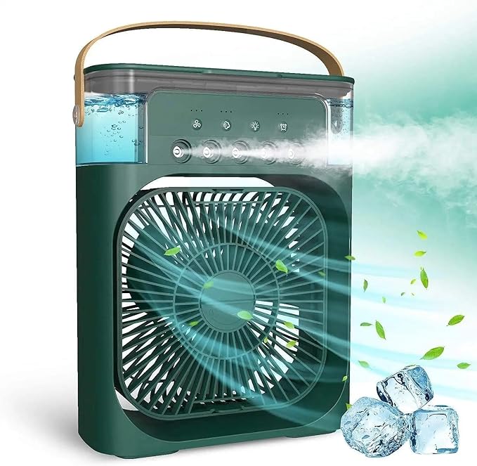 Stay Cool Anywhere with Portable Humidifier Air Cooler Mist Fan Mini Cooler for Home