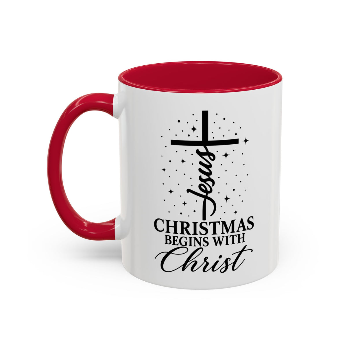 Christmas Begins with Christ Christian Mug