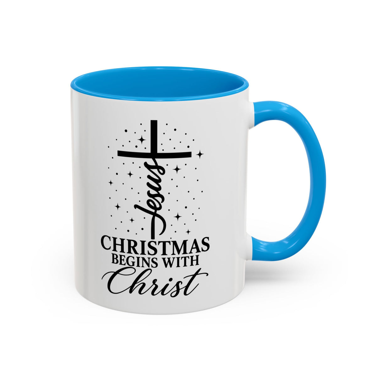 Christmas Begins with Christ Christian Mug