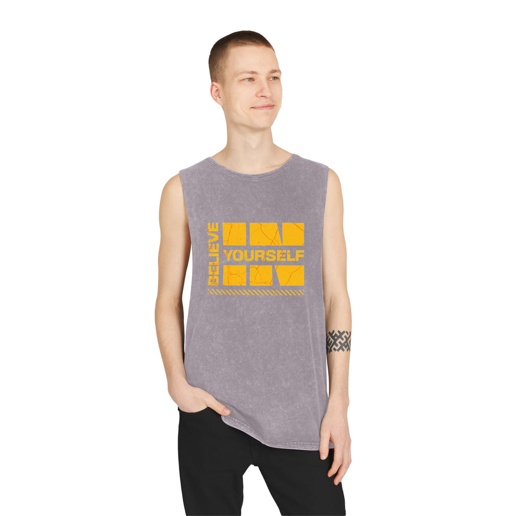 Believe in Yourself Stonewash Tank Top