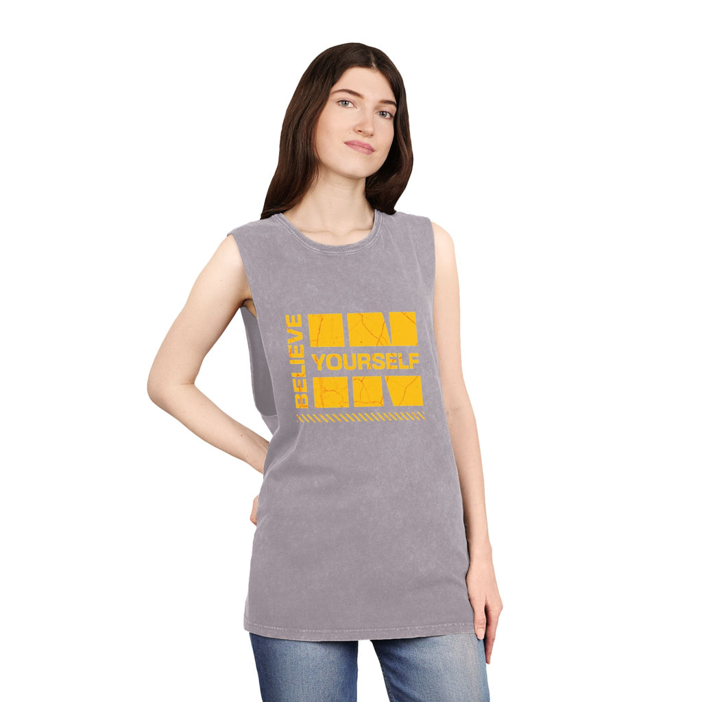 Believe in Yourself Stonewash Tank Top