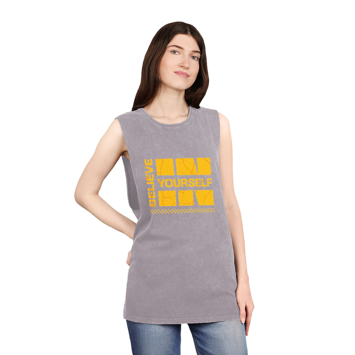 Believe in Yourself Stonewash Tank Top