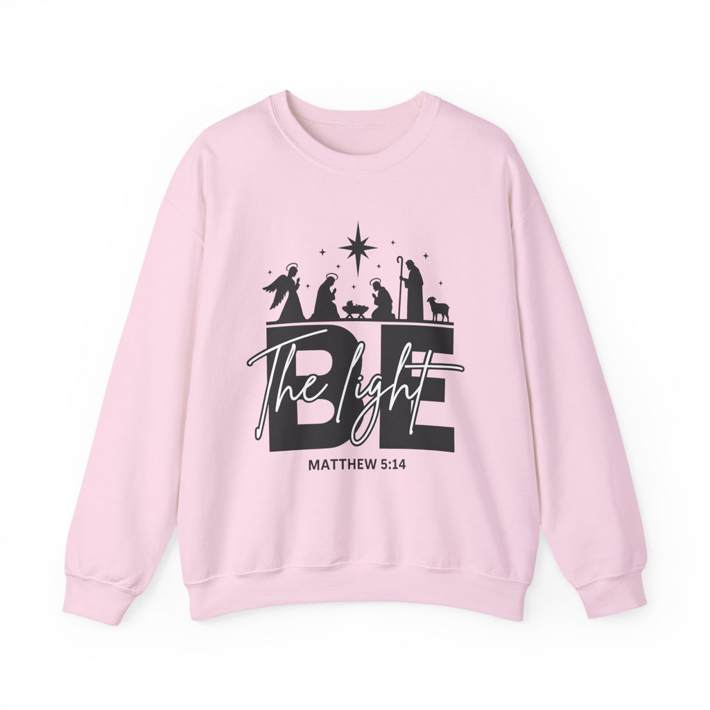 The Light Matthew 5:14 Christian Christmas Crewneck Sweatshirt