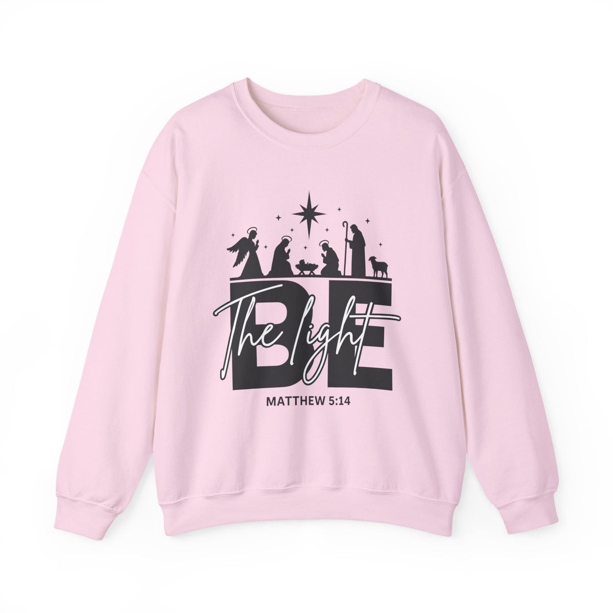 The Light Matthew 5:14 Christian Christmas Crewneck Sweatshirt