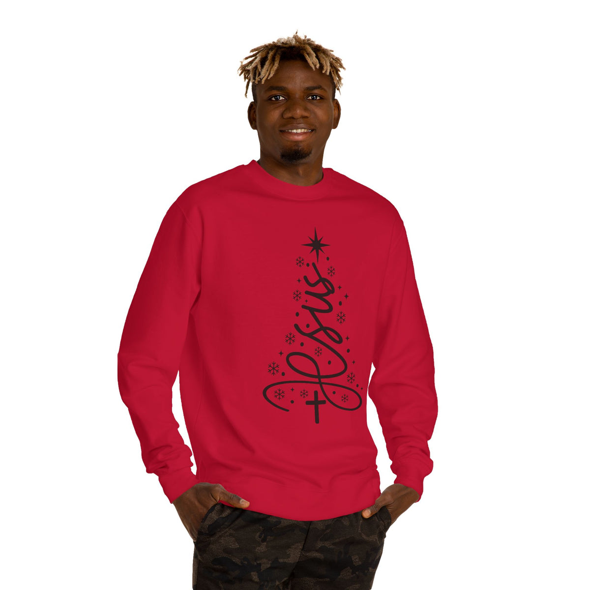 Minimalist Christmas Tree Crew Neck Sweatshirt