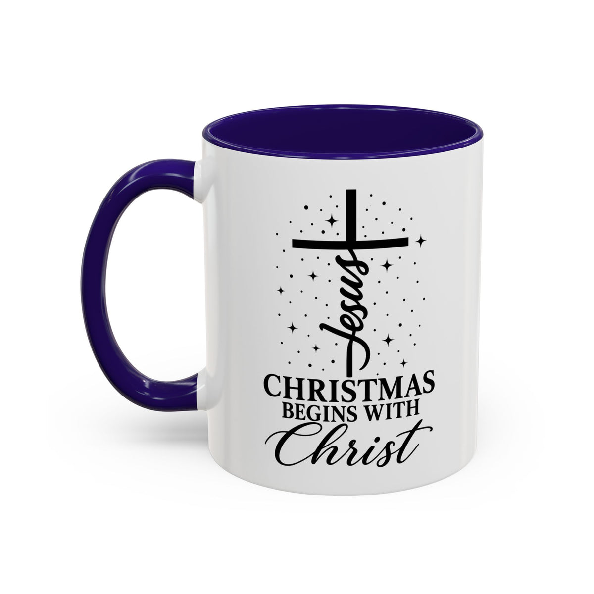 Christmas Begins with Christ Christian Mug