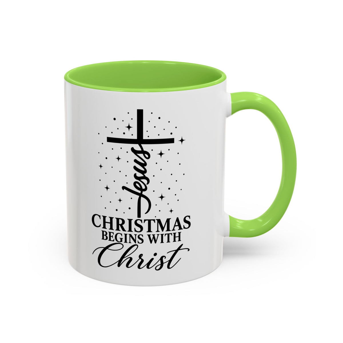 Christmas Begins with Christ Christian Mug