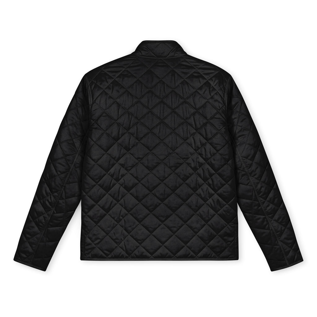 Men’s Quilted Full-Zip Jacket with Embroidered Logo