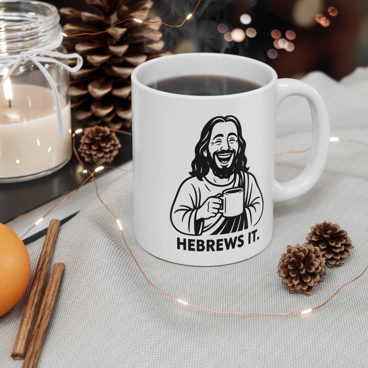 How Does Jesus Make His Coffee? Christian Humor Mug