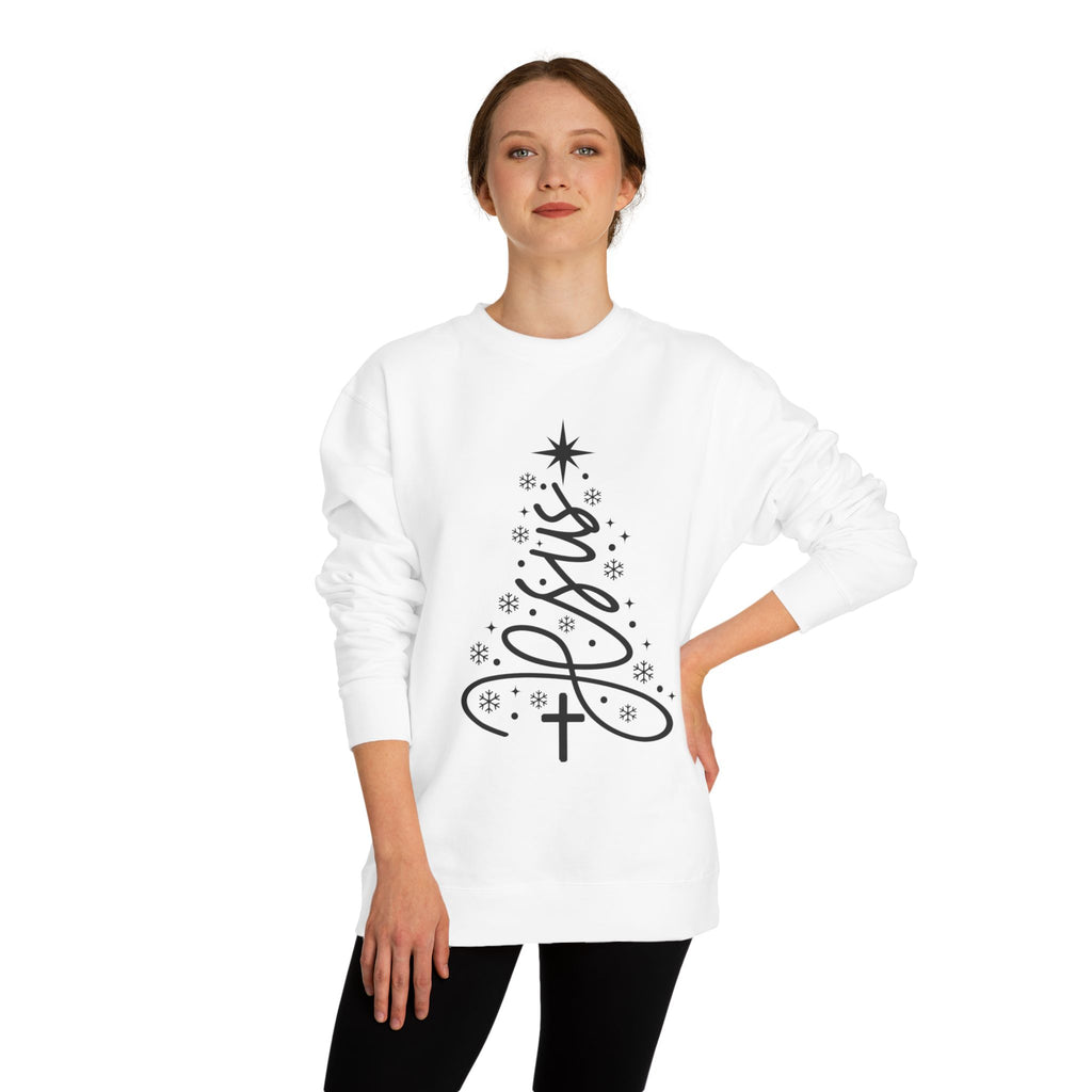 Minimalist Christmas Tree Crew Neck Sweatshirt