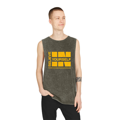 Believe in Yourself Stonewash Tank Top