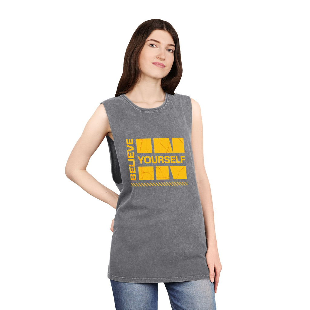 Believe in Yourself Stonewash Tank Top