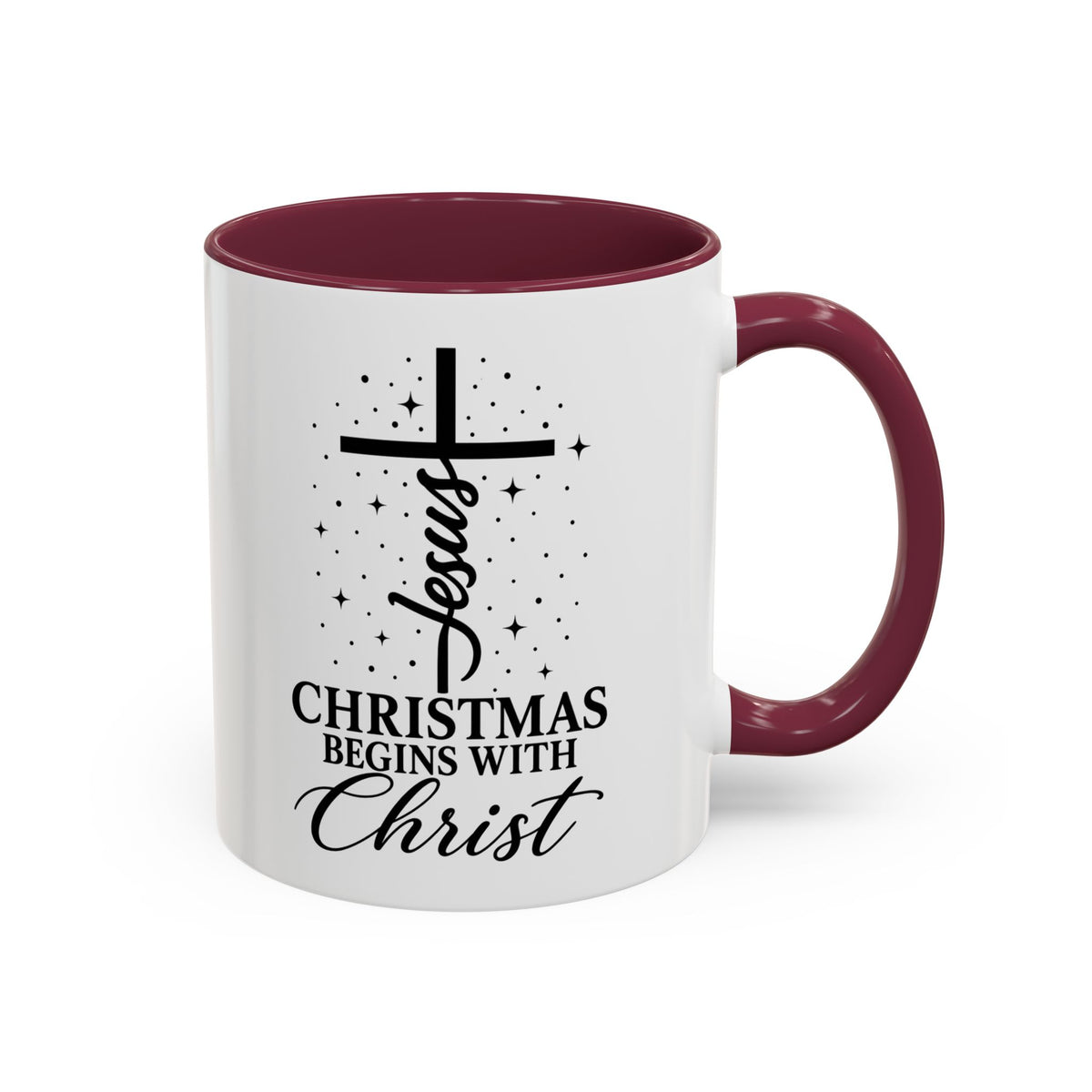 Christmas Begins with Christ Christian Mug