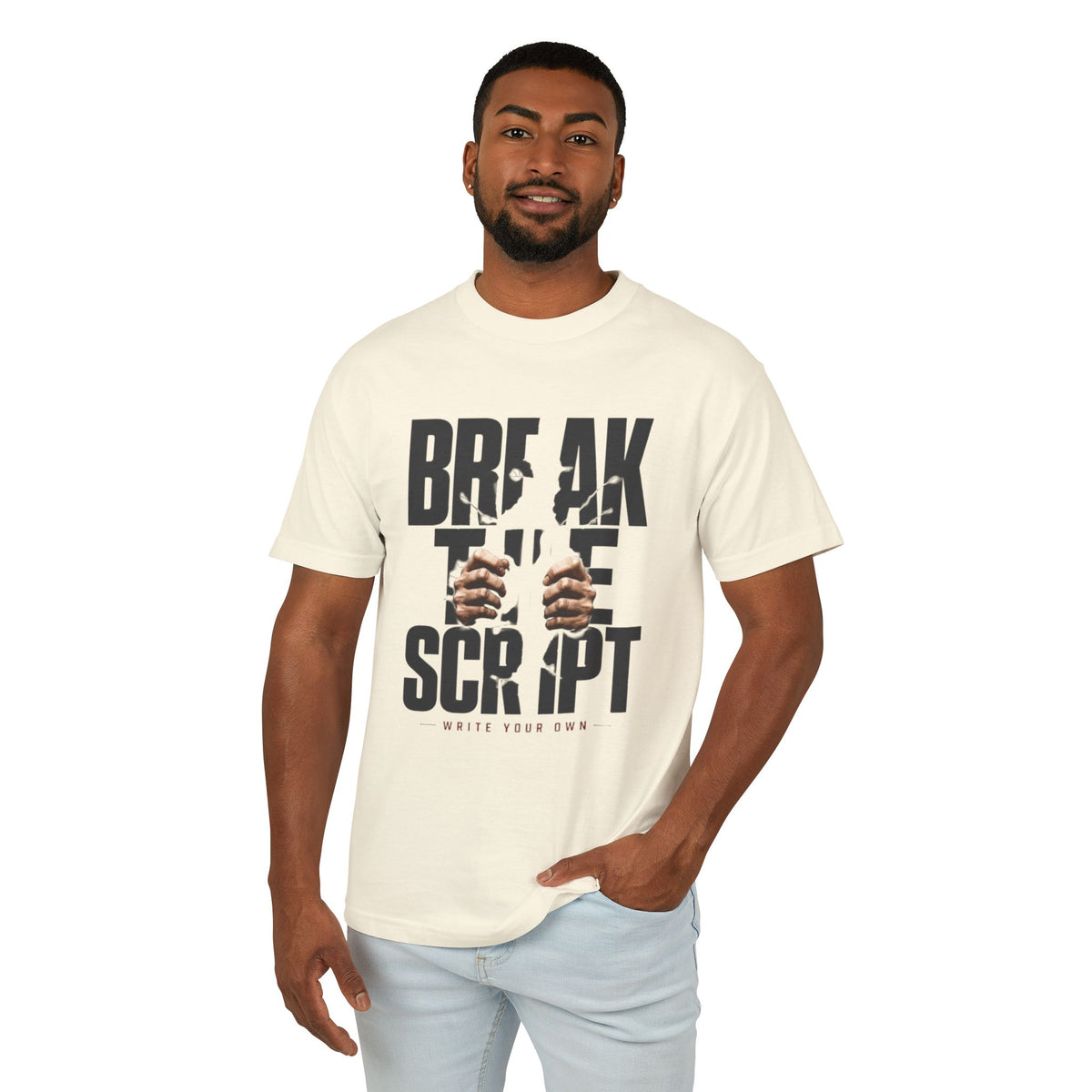 Break the Script Inspirational Graphic T-Shirt