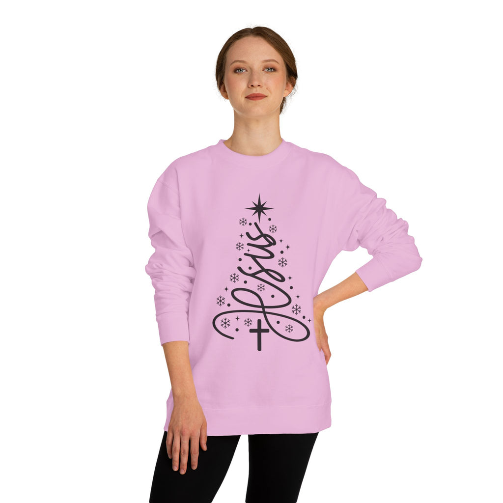 Minimalist Christmas Tree Crew Neck Sweatshirt