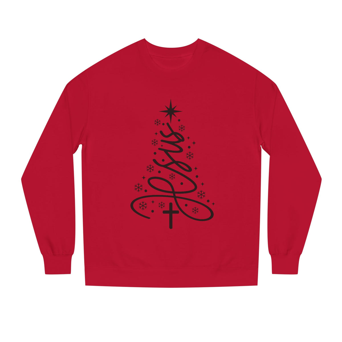 Minimalist Christmas Tree Crew Neck Sweatshirt
