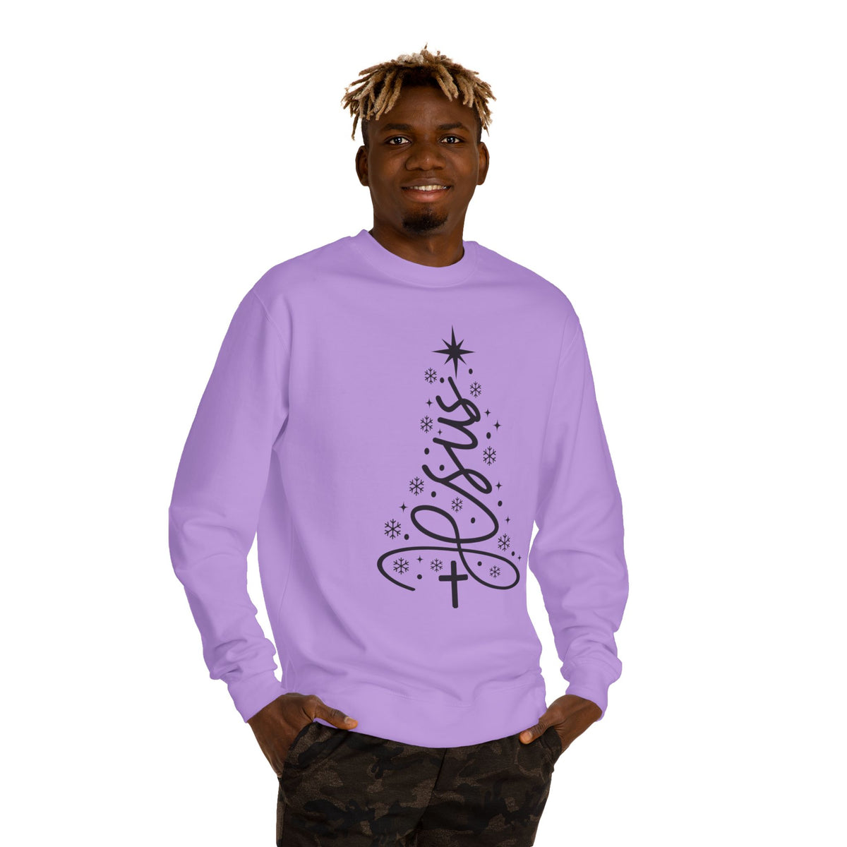 Minimalist Christmas Tree Crew Neck Sweatshirt