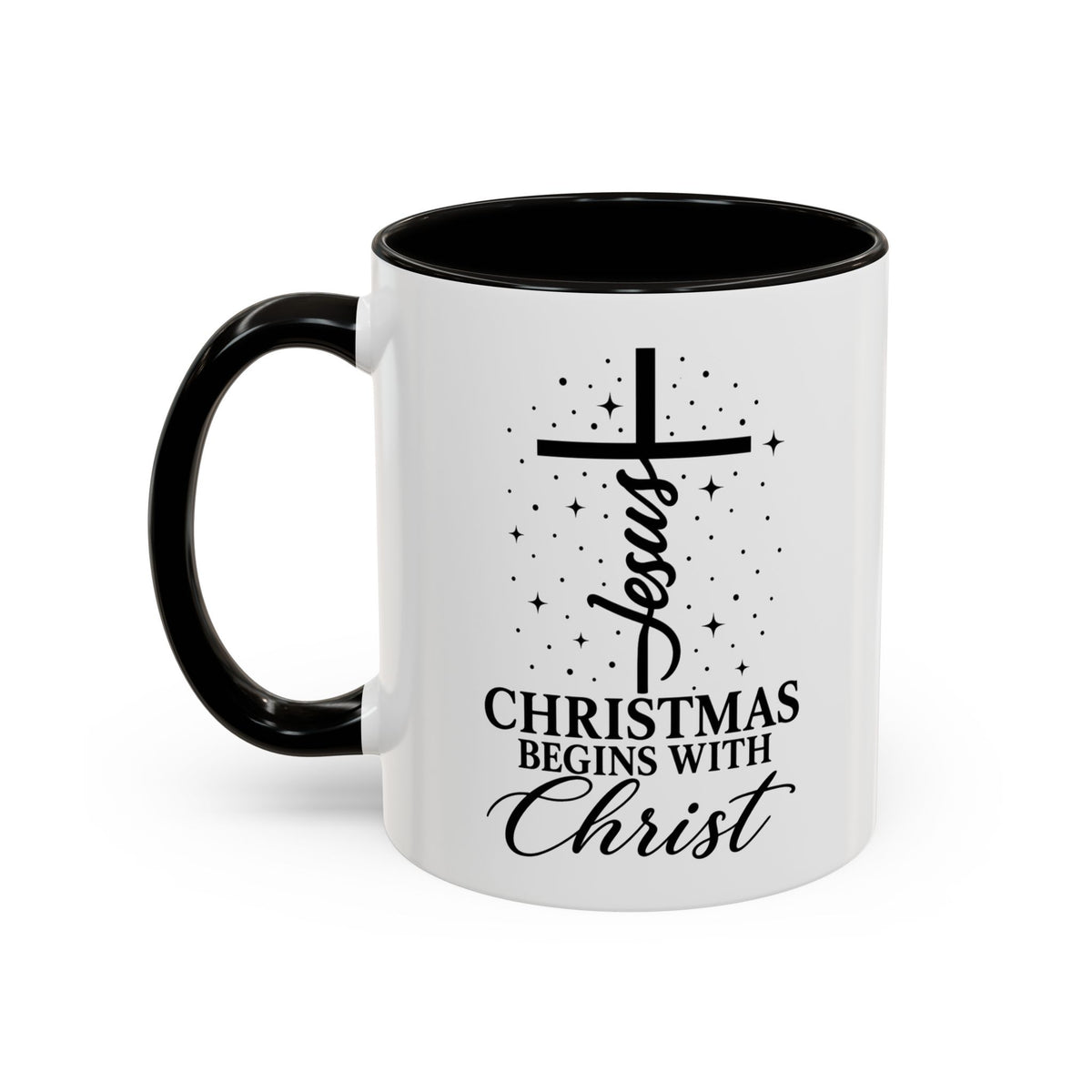 Christmas Begins with Christ Christian Mug