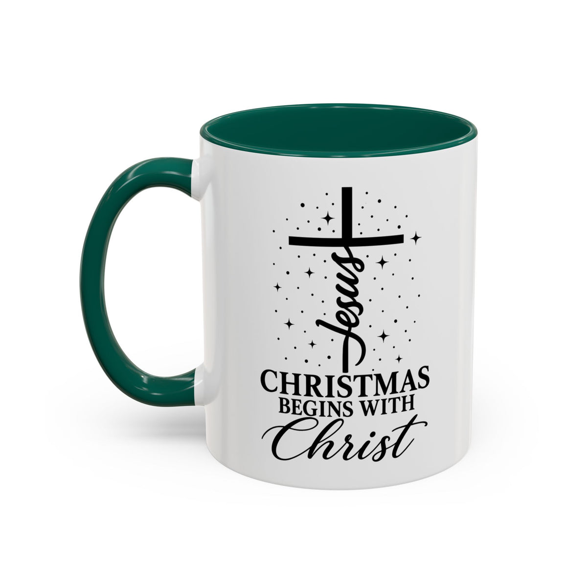 Christmas Begins with Christ Christian Mug
