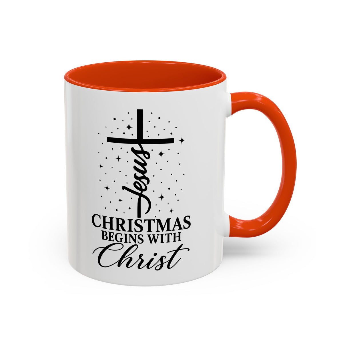 Christmas Begins with Christ Christian Mug