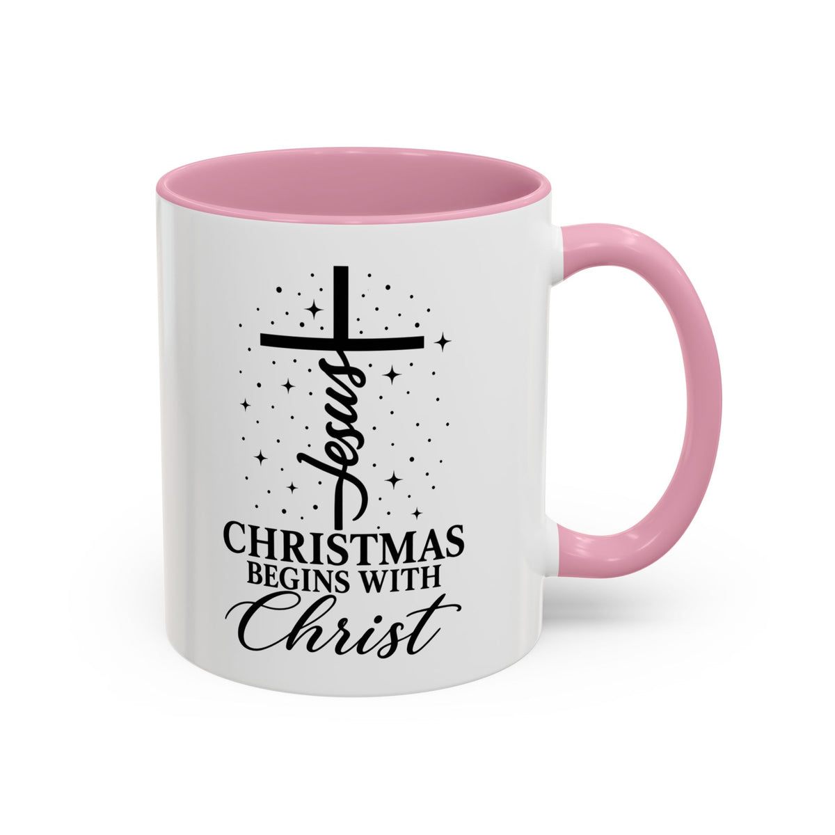 Christmas Begins with Christ Christian Mug