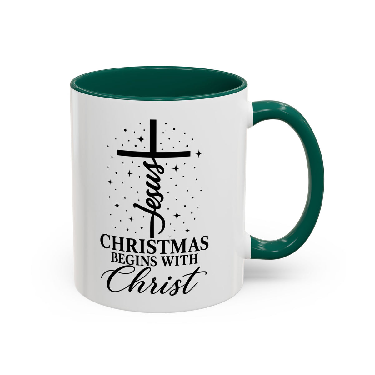 Christmas Begins with Christ Christian Mug