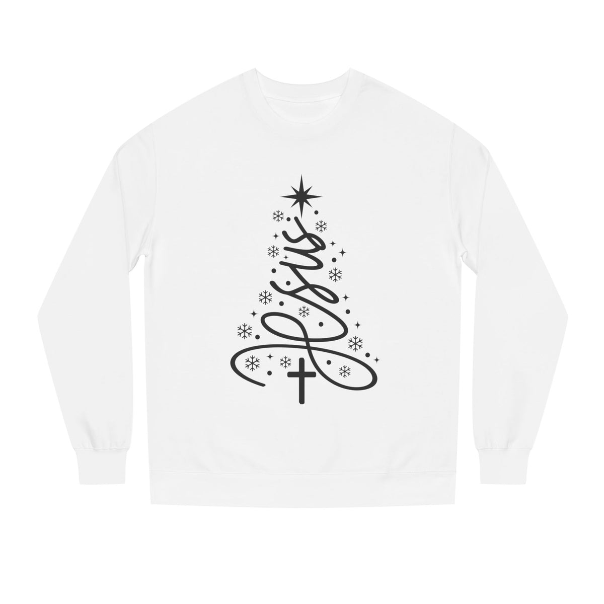 Minimalist Christmas Tree Crew Neck Sweatshirt