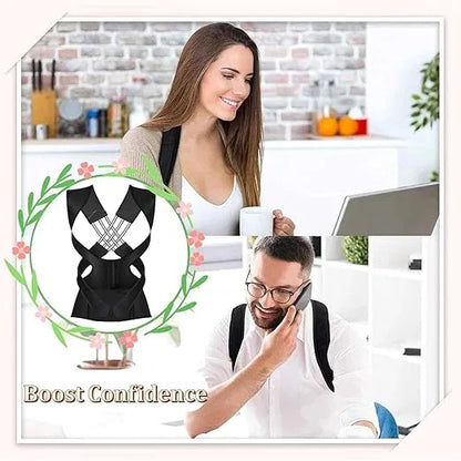 Adjustable Posture Corrector – Back, Neck & Shoulder Support