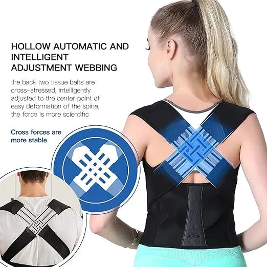 Adjustable Posture Corrector – Back, Neck & Shoulder Support