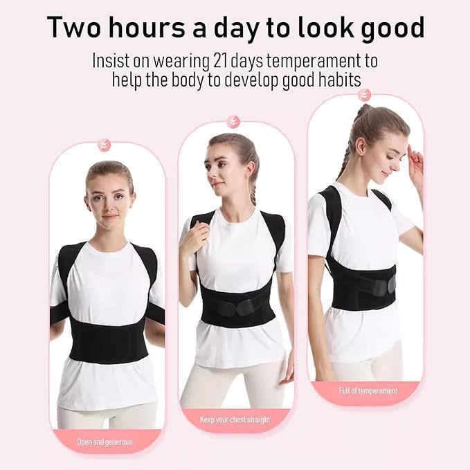 Adjustable Posture Corrector – Back, Neck & Shoulder Support